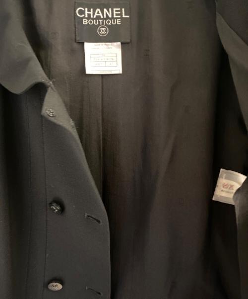 CHANEL BOUTIQUE（シャネル ブティック）CHANEL BOUTIQUE (シャネル ブティック) ダブルボタンジャケット ブラック サイズ:42の古着・服飾アイテム