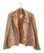 CHANELシャネル）の古着「ジャケット」｜ブラウン×マルチカラー