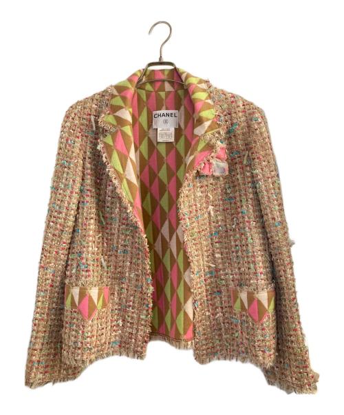 CHANEL（シャネル）CHANEL (シャネル) ジャケット ブラウン×マルチカラー サイズ:42の古着・服飾アイテム