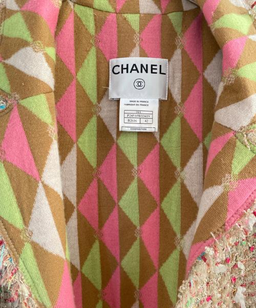 CHANEL（シャネル）CHANEL (シャネル) ジャケット ブラウン×マルチカラー サイズ:42の古着・服飾アイテム