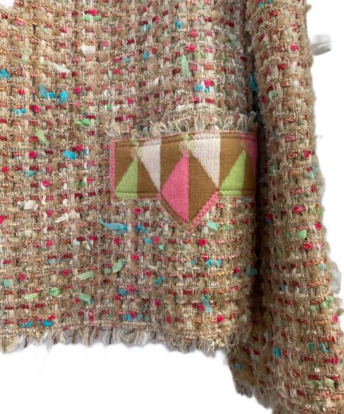 CHANEL（シャネル）CHANEL (シャネル) ジャケット ブラウン×マルチカラー サイズ:42の古着・服飾アイテム