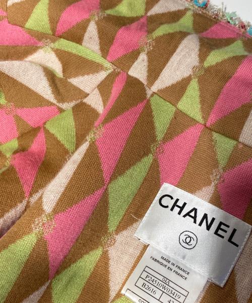 CHANEL（シャネル）CHANEL (シャネル) ジャケット ブラウン×マルチカラー サイズ:42の古着・服飾アイテム