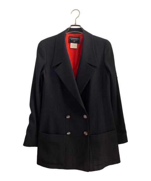 CHANEL BOUTIQUE（シャネル ブティック）CHANEL BOUTIQUE (シャネル ブティック) ダブルテーラードジャケット ネイビー×レッド サイズ:40の古着・服飾アイテム
