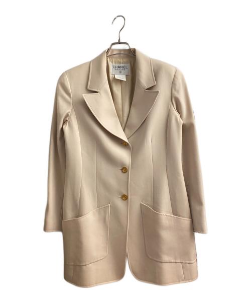 CHANEL BOUTIQUE（シャネル ブティック）CHANEL BOUTIQUE (シャネル ブティック) ウールジャケット　セットアップ ベージュ サイズ:42の古着・服飾アイテム