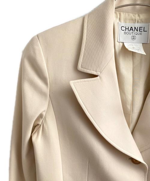 CHANEL BOUTIQUE（シャネル ブティック）CHANEL BOUTIQUE (シャネル ブティック) ウールジャケット　セットアップ ベージュ サイズ:42の古着・服飾アイテム