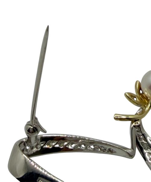 MIKIMOTO（ミキモト）MIKIMOTO (ミキモト) ダイヤモンドパールブローチ サイズ:-の古着・服飾アイテム