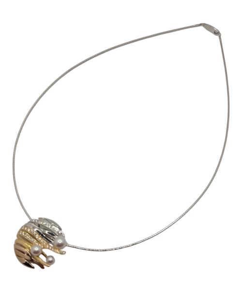 MIKIMOTO（ミキモト）MIKIMOTO (ミキモト) ダイヤモンドパールネックレス サイズ:40cmの古着・服飾アイテム