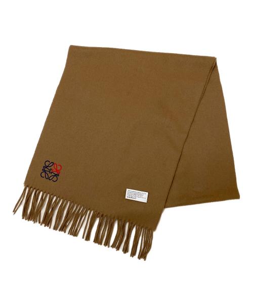 LOEWE（ロエベ）LOEWE (ロエベ) アナグラムカシミヤマフラー ブラウンの古着・服飾アイテム