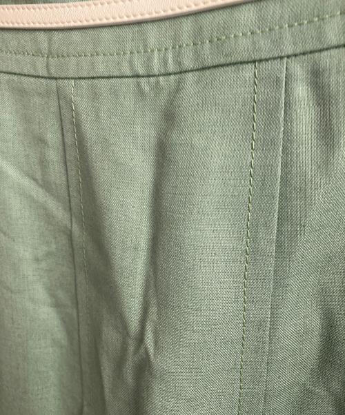 GUCCI（グッチ）GUCCI (グッチ) ダブルGミディアムプリーツスカート グリーン サイズ:38の古着・服飾アイテム