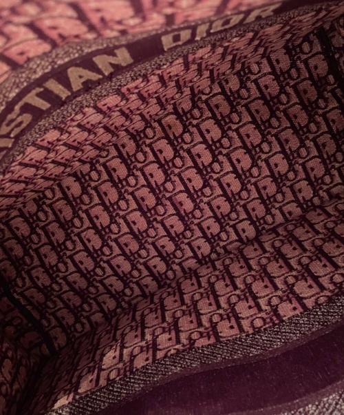 Christian Dior（クリスチャン ディオール）Christian Dior (クリスチャン ディオール) ブックトート ラージ ボルドー サイズ:ラージの古着・服飾アイテム