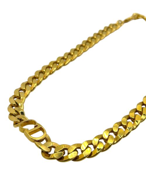 Christian Dior（クリスチャン ディオール）Christian Dior (クリスチャン ディオール) CDアイコンネックレス ゴールドの古着・服飾アイテム