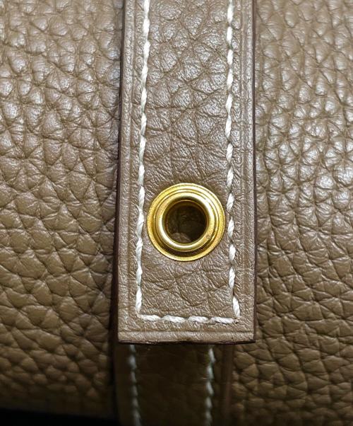 HERMES（エルメス）HERMES (エルメス) ピコタンロックMM エトゥープ×ゴールド金具 サイズ:MMの古着・服飾アイテム