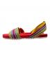 HERMES (エルメス) サングルカヴァル エスパドリーユ レッド×イエロー サイズ:38：55000円