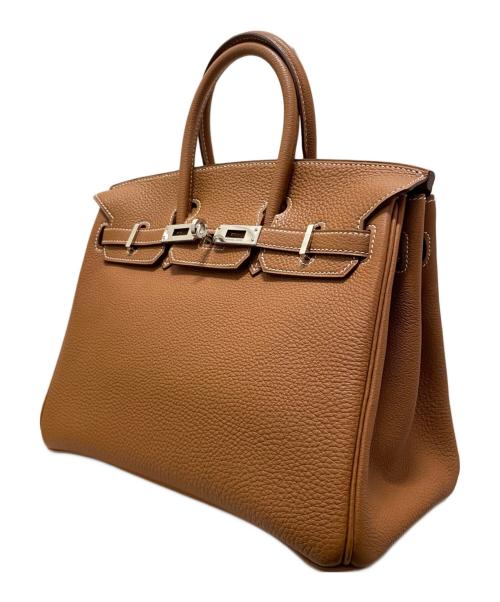 HERMES（エルメス）HERMES (エルメス) バーキン25/シルバー金具/トゴ/ゴールド/□H刻印 ゴールド/シルバー金具 サイズ:25の古着・服飾アイテム