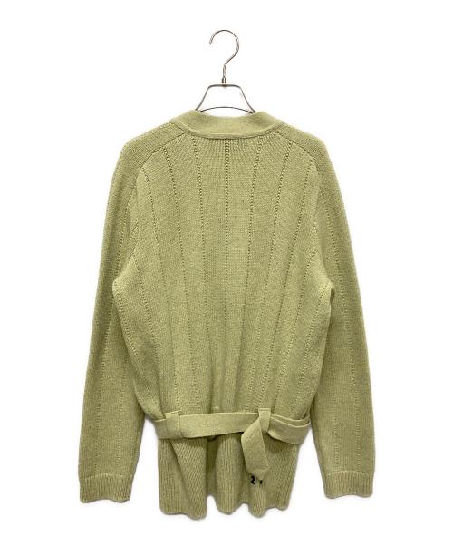 GUCCI（グッチ）GUCCI (グッチ) ベルテッドリブニットカーディガン グリーン サイズ:XLの古着・服飾アイテム