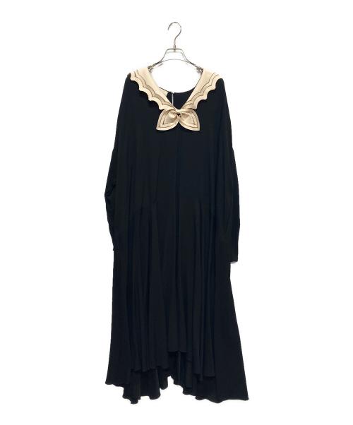 GUCCI（グッチ）GUCCI (グッチ) リボンワンピース ブラック サイズ:42の古着・服飾アイテム