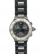 Cartierカルティエ）の古着「ヴァンテアン 21 クロノスカフ SM Ref.W10198U2 クォーツ 黒文字盤」｜黒文字盤