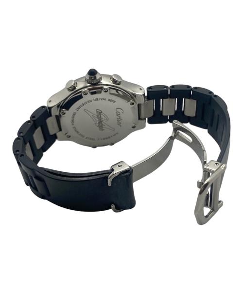 Cartier（カルティエ）Cartier (カルティエ) ヴァンテアン 21 クロノスカフ SM Ref.W10198U2 クォーツ 黒文字盤 黒文字盤 サイズ:32mmの古着・服飾アイテム