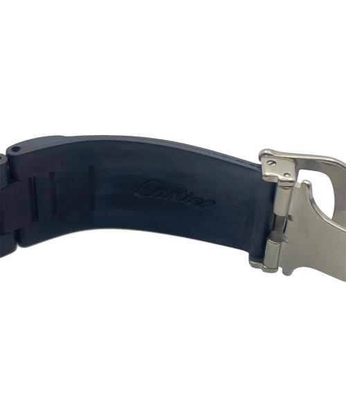 Cartier（カルティエ）Cartier (カルティエ) ヴァンテアン 21 クロノスカフ SM Ref.W10198U2 クォーツ 黒文字盤 黒文字盤 サイズ:32mmの古着・服飾アイテム