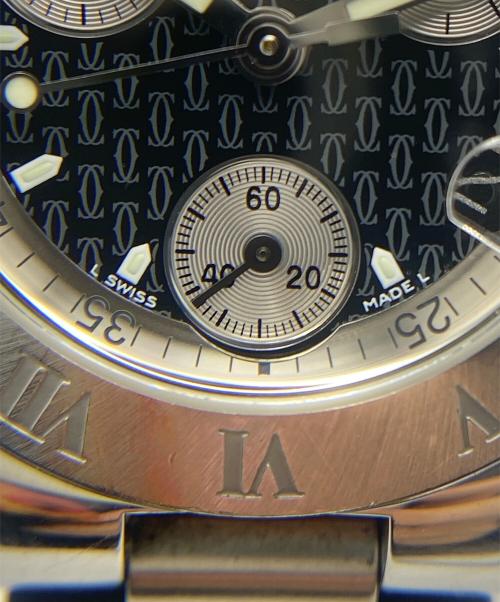 Cartier（カルティエ）Cartier (カルティエ) ヴァンテアン 21 クロノスカフ SM Ref.W10198U2 クォーツ 黒文字盤 黒文字盤 サイズ:32mmの古着・服飾アイテム