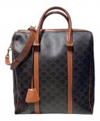 CELINEセリーヌ）の古着「バーティカルボストンバッグ」｜ブラウン