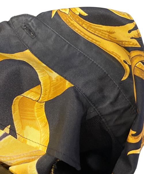 HERMES（エルメス）HERMES (エルメス) ニット切替シャツ ブラック×ゴールド サイズ:XLの古着・服飾アイテム