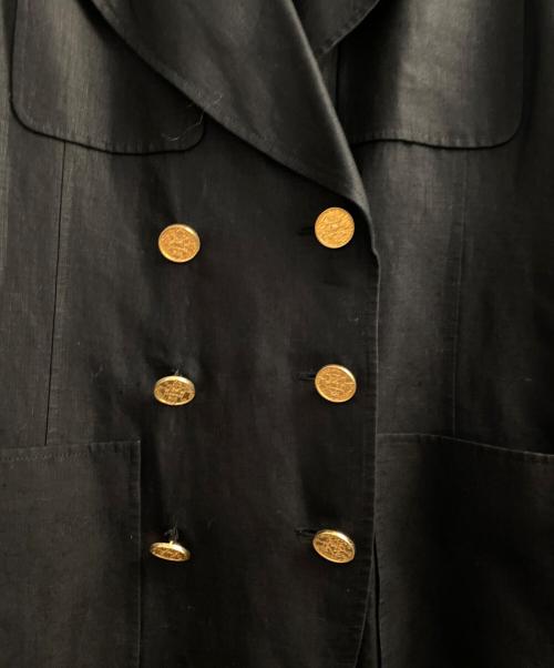 CHANEL BOUTIQUE（シャネル ブティック）CHANEL BOUTIQUE (シャネル ブティック) リネンジャケット ブラック サイズ:36の古着・服飾アイテム