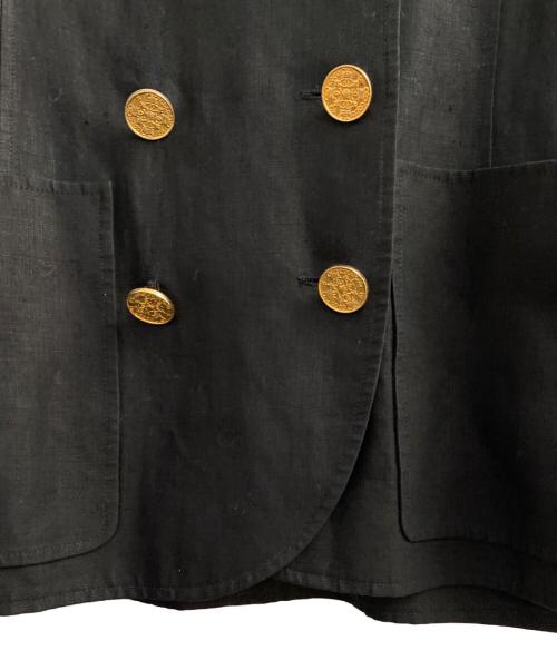 CHANEL BOUTIQUE（シャネル ブティック）CHANEL BOUTIQUE (シャネル ブティック) リネンジャケット ブラック サイズ:36の古着・服飾アイテム