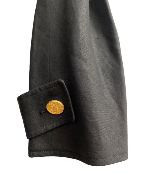 CHANEL BOUTIQUE（シャネル ブティック）CHANEL BOUTIQUE (シャネル ブティック) リネンジャケット ブラック サイズ:36の古着・服飾アイテム