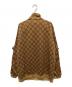 GUCCI (グッチ) GG Plain Knit Jacket For Men Brown/GGテクニカルジャージジャケット ブラウン×レッド×ブルー サイズ:S：70000円
