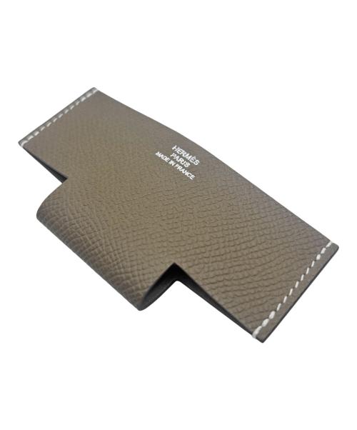 HERMES（エルメス）HERMES (エルメス) カードケース 《Hポケット》 エトゥープの古着・服飾アイテム