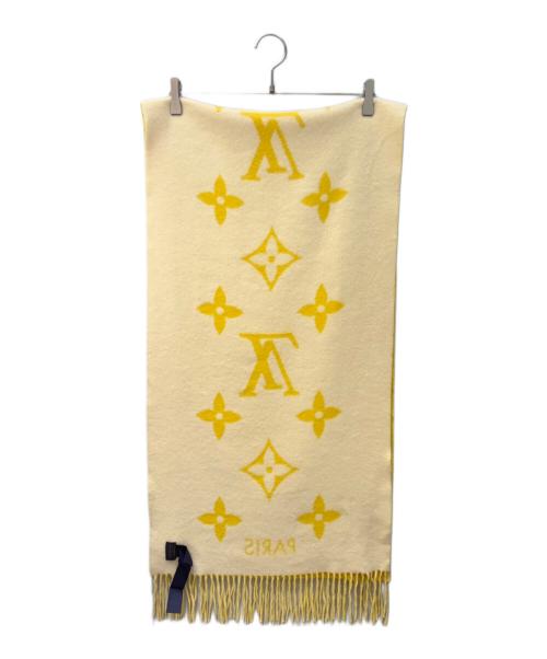 LOUIS VUITTON（ルイ ヴィトン）LOUIS VUITTON (ルイ ヴィトン) マフラー・レイキャビック イエローの古着・服飾アイテム