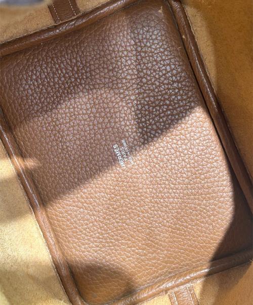 HERMES（エルメス）HERMES (エルメス) ピコタンロックPM/シルバー金具/トリヨンクレマンス/ゴールド/C刻印 ゴールド サイズ:PMの古着・服飾アイテム