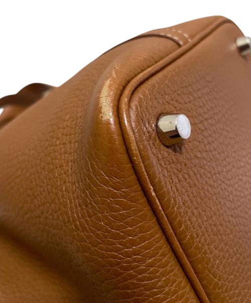 HERMES（エルメス）HERMES (エルメス) ピコタンロックPM/シルバー金具/トリヨンクレマンス/ゴールド/C刻印 ゴールド サイズ:PMの古着・服飾アイテム