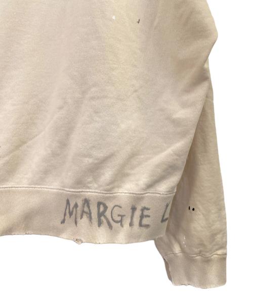 Maison Margiela（メゾンマルジェラ）Maison Margiela (メゾンマルジェラ) ペンキクラッシュ加工スウェット ベージュ サイズ:Lの古着・服飾アイテム