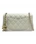 CHANEL (シャネル) ミニ フラップ バッグ/ゴールド金具 グレー×ゴールド金具 サイズ:20：680000円
