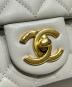 中古・古着 CHANEL (シャネル) ミニ フラップ バッグ/ゴールド金具 グレー×ゴールド金具 サイズ:20：680000円