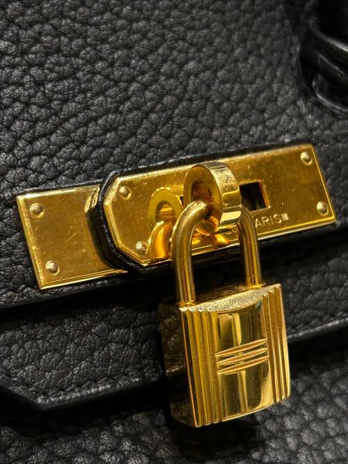 HERMES（エルメス）HERMES (エルメス) バーキン35/ゴールド金具/トリヨンクレマンス/ブラック/▢M:2009年 ブラック×ゴールド金具 サイズ:35の古着・服飾アイテム