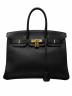 HERMES（エルメス）の古着「バーキン35/ゴールド金具/トリヨンクレマンス/ブラック/▢M:2009年」｜ブラック×ゴールド金具