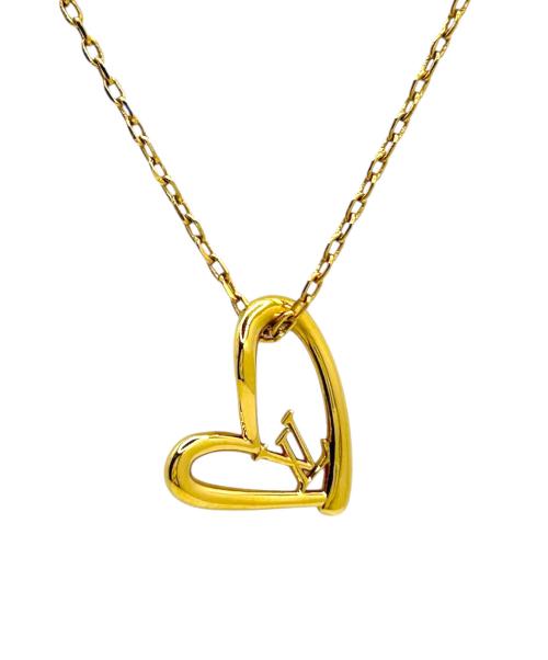 LOUIS VUITTON（ルイ ヴィトン）LOUIS VUITTON (ルイ ヴィトン) コリエ・ハート フォーリンラブネックレス ゴールド サイズ:45cmの古着・服飾アイテム