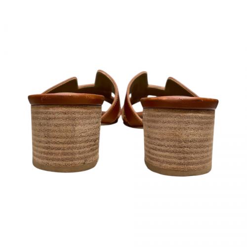 HERMES（エルメス）HERMES (エルメス) オアジスサンダル ブラウン サイズ:36 1/2の古着・服飾アイテム