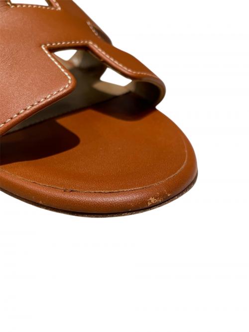 HERMES（エルメス）HERMES (エルメス) オアジスサンダル ブラウン サイズ:36 1/2の古着・服飾アイテム