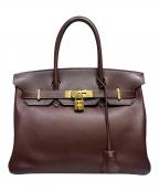 HERMESエルメス）の古着「バーキン30/ゴールド金具/ヴォースイフト/ブラウン/▢L刻印」｜ブラウン×ゴールド金具