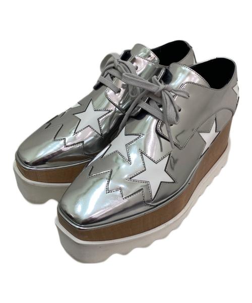 STELLA McCARTNEY（ステラマッカートニー）STELLA McCARTNEY (ステラマッカートニー) プラットフォームシューズ シルバー×ホワイト サイズ:35の古着・服飾アイテム