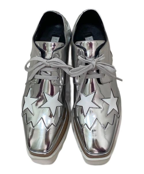 STELLA McCARTNEY（ステラマッカートニー）STELLA McCARTNEY (ステラマッカートニー) プラットフォームシューズ シルバー×ホワイト サイズ:35の古着・服飾アイテム
