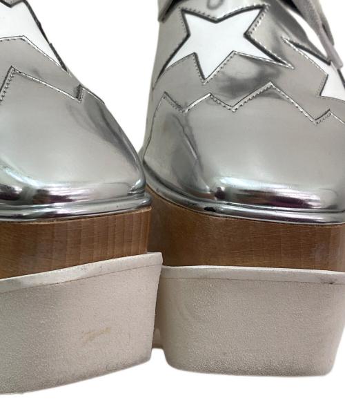 STELLA McCARTNEY（ステラマッカートニー）STELLA McCARTNEY (ステラマッカートニー) プラットフォームシューズ シルバー×ホワイト サイズ:35の古着・服飾アイテム