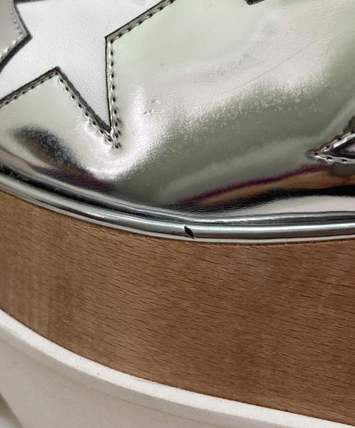 STELLA McCARTNEY（ステラマッカートニー）STELLA McCARTNEY (ステラマッカートニー) プラットフォームシューズ シルバー×ホワイト サイズ:35の古着・服飾アイテム