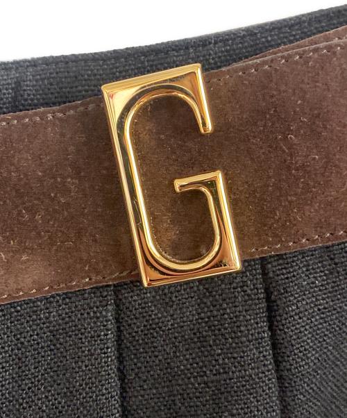 GUCCI（グッチ）GUCCI (グッチ) リネンスカート ブラック サイズ:36の古着・服飾アイテム