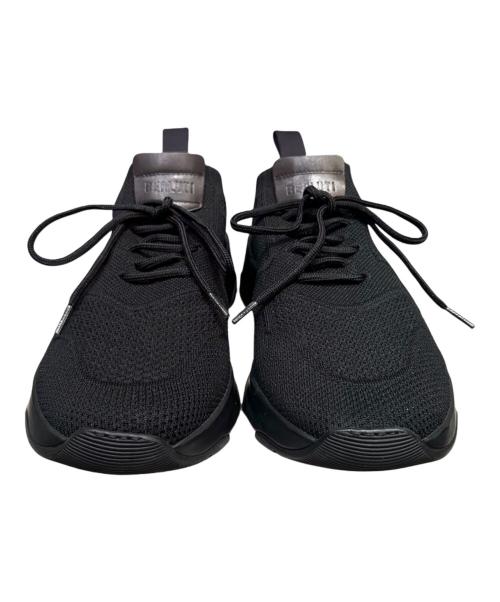 Berluti（ベルルッティ）Berluti (ベルルッティ) シャドウ ニット＆レザースニーカー ブラック サイズ:8の古着・服飾アイテム