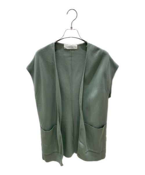 CYCLAS（シクラス）CYCLAS (シクラス) ノースリーブカーディガン グリーン サイズ:Freeの古着・服飾アイテム
